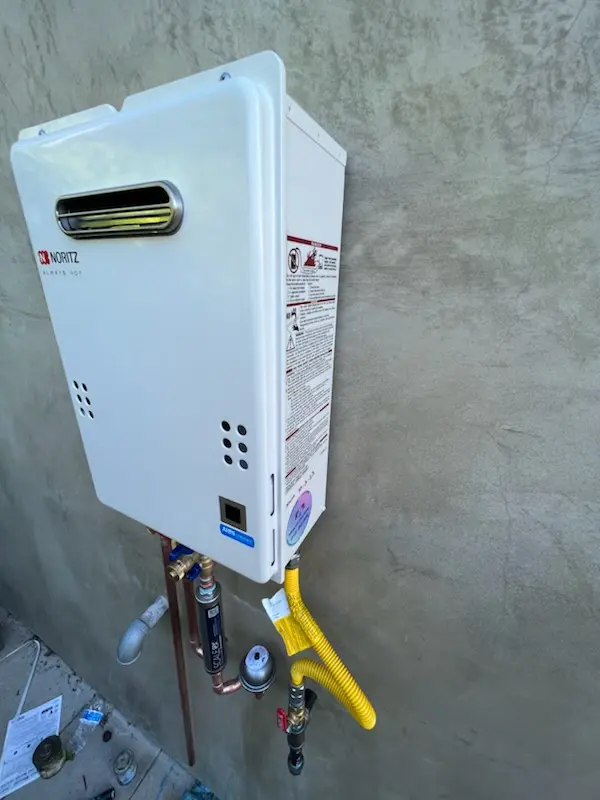 Tankless water heater installation for Olde Carlsbad homes
